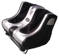Appareil de massage électrique pour jambes, pieds et mollets avec pétrissage, chauffage, vibration, shiatsu, compression d'air et rouleaux chauffants