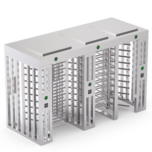Kiểm soát truy cập cửa Hệ thống thiết bị an ninh 3 kênh RFID chiều cao đầy đủ turnstile cho nhà máy - Product Image 6