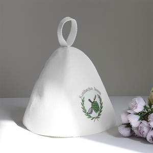 Un gorro de sauna de lana pura que conserva el vapor y deja que el vapor haga el resto. - Product Image 3