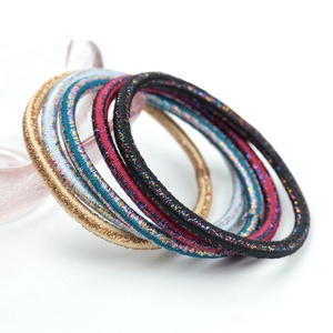 Accessori Boutique fascette promozionali per capelli metallizzato Glitter oro Mix elastici di colore Lurex elastici - Product Image 1