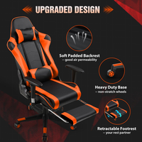 Chaise de jeu 1 pièce Livraison gratuite Chaise de jeu ergonomique en cuir Dossier réglable Siège inclinable Chaise d'ordinateur moderne