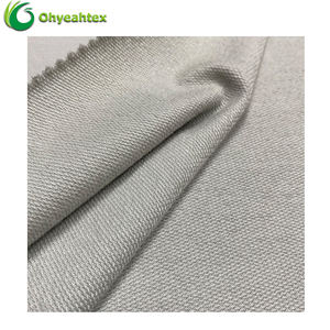 בד טרי צרפתי סרוג ידידותי לסביבה UPF50, 30% כותנה אורגנית 70% במבוק, לקפוצ'ונים - Product Image 5