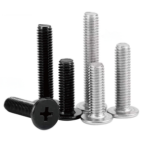 Tornillos de Máquina de Cabeza Plana de Acero al Carbono Ultrafinos y Prácticos, Phillips Cruzado, Galvanizados, Negros y Blancos, Pulido Ordinario - Product Image 5