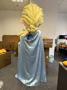 Evento più economico che cammina pelliccia costume mascotte personaggio dei cartoni animati principessa <span class=keywords><strong>Elsa</strong></span> costume mascotte vestito per adulti - Product Image 3