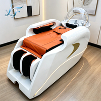Lit de massage électrique multifonction 4D de luxe pour le corps entier, avec circulation d'eau et bassin en céramique, pour le lavage des cheveux et le spa capillaire