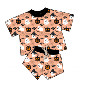 Ensemble de vêtements courts neutres personnalisés pour bébés, cool <span class=keywords><strong>dude</strong></span>, <span class=keywords><strong>t</strong></span>-<span class=keywords><strong>shirt</strong></span> et short surdimensionnés en coton tricoté, tenue 2 pièces pour bébé - Product Image 4