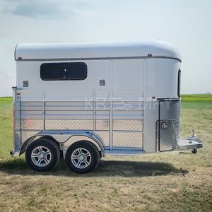 Horse Trailer Living Quarters Luxury Solid Rubber Tires 2000kg Load Capacity 4-6 Seats Straight Load Australia Camp Horse <b>Float</b> - Product Image 6