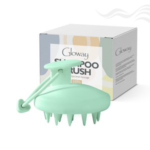 Peigne de traitement des pellicules, brosse de lavage des cheveux sous la douche, brosse exfoliante du cuir chevelu, brosse de <span class=keywords><strong>massage</strong></span> du cuir chevelu en silicone, brosse à shampooing avec corde de suspension - Product Image 4