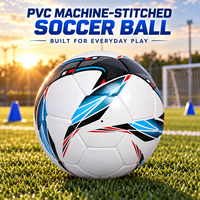 Ballon de football Kata en PVC, taille 5, cousu à la machine, pour la promotion communautaire, les cadeaux promotionnels et les événements.