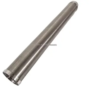 Wire-wound screen Metal rewind screen tube stainless steel filter cartridge 304 316 Water pump