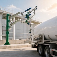 Bras de chargement de technologie allemande pour terminal pétrolier et gazier |   Système de chargement par le bas pour rail de camion, certifié SIL 2/3, équipement de manutention de fluides