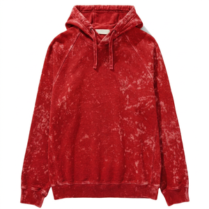 Pull-over personnalisé pour homme, style streetwear, coupe ajustée, col rond, poche imprimée en relief, en coton/fibre de bambou, délavé à l'acide, respirant, en tissu tricoté - Product Image 4
