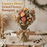 Buket Bunga Kering Langsung dari Pabrik, Dekorasi Bunga Pernikahan Vintage Rustic