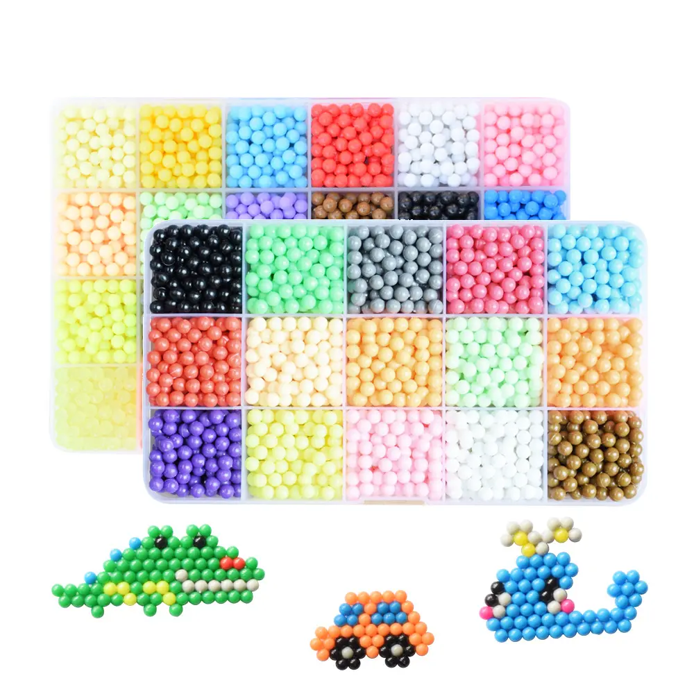 Educational Art Crafts Toys Water Spray Beads Kids Creative Diy Plastic Aqua Water Fuse Beads For Gifts