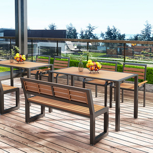 Restaurant outdoor <b>garden</b> terrace <b>tables</b> casual <b>garden</b> <b>tables</b> and <b>benches</b> metal restaurant <b>tables</b> and chairs - Product Image 3
