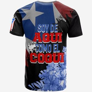 Camisetas de Diseñador con Estampado Completo Personalizado de Puerto Rico Sol Taino Lover, Camiseta Lisa al por Mayor, Camiseta Holgada de Manga Corta - Product Image 3
