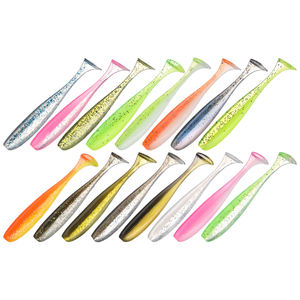 Señuelos de Pesca Leurre Shad, cebos blandos de cola en T de doble Color, 5cm, 5,5 cm, 6cm, 6,5 cm, 7cm, novedad - Product Image 2