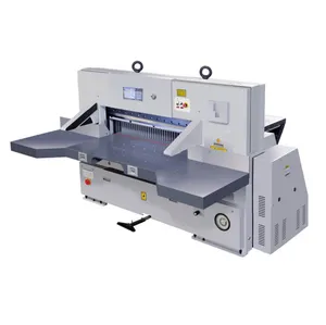 QZK1370DH-máquina de corte de papel con pantalla táctil hidráulica doble, cortador de papel, guillotina