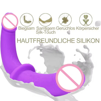 Dildo à Sangle pour Femmes, Jouets Sexuels Féminins, Dildos Doubles en Silicone Amovibles, Dildos Réalistes Portables pour Femmes, Lesbiennes et Couples
