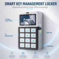 Armoire de gestion intelligente des clés avec écran tactile 13,3 pouces, casier électronique pour clés, système de stockage intelligent des clés