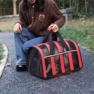 Portable One-Shoulder Cat Dog Pet Travel Bag Breathable Lightweight Space Capsule Style <b>Crossbody</b> <b>Handbag</b> for Outing School - Product Image 2