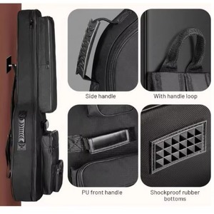 Échantillon gratuit : Housse de guitare acoustique multi-poches, 6 poches, rembourrage épais de 10 mm (0,4 pouce), étanche, pour les performances - Product Image 2
