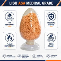 Granulés de plastique ASA (Acrylonitrile Styrène Acrylate) de qualité médicale, qualité injection, ignifuge, résistant aux UV, haute rigidité