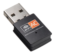 Adaptador de tarjeta de red Lan inalámbrica, Dongle con USB, Wifi, 600M, con Realtek RTL881Chip