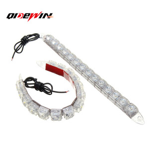 QIDEWIN Feux de jour LED flexibles 17cm 6 8 9 LED pour calandre avant de voiture DRL intégrés - Product Image 3