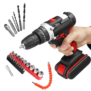 Perceuse sans fil au lithium-ion 21V à vitesse variable rechargeable 41Nm de couple maximal pour usage domestique et construction - Product Image 1