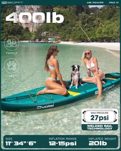 ราคาขายส่ง OEM บอร์ดยืนพายลมแบบเป่าลมขนาด 11'*34"*6" สำหรับเล่นในทะเล รุ่น Gonflable AI03 - Product Image 5