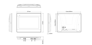 Pantalla Táctil HMI W-einview MT8106iE de 10.1 Pulgadas, Táctil de Alto Rendimiento para Control de Automatización PLC - Product Image 2