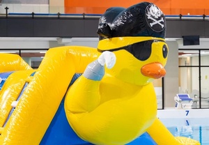 Toboggan aquatique gonflable sur le thème du petit canard jaune, pour l'intérieur et l'extérieur, parc aquatique pour enfants, parcours d'obstacles pour le carnaval d'<span class=keywords><strong>été</strong></span> - Product Image 4
