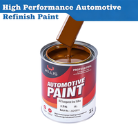 Peinture automobile liquide transparente 1K à base de résine acrylique jaune fer pour la rénovation de voitures et de plastiques par pulvérisation OEM