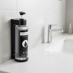 Distributeur de savon mousse mural pour salle de bain et cuisine, sans perçage, en plastique ABS, 600 ml, design moderne - Product Image 1