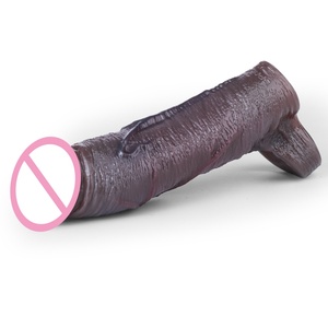 SXXY Soft Silicone Hollow Penis Sleeve <b>Men</b> Reusable Cock Enhancer Extend Device Adult Male Intimate Pleasure Sexual <b>Toys</b> - Product Image 4