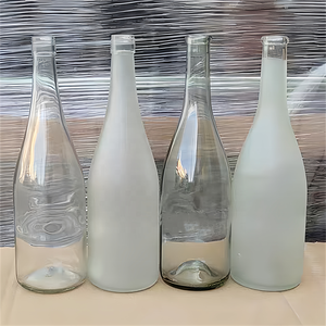 Cork Finish Burgundy Shape Wine <strong>Bottle</strong> <strong>187ml</strong> 375ml 500ml 750ml Whisky <strong>Champagne</strong> Glass <strong>Bottle</strong> - Product Image 3