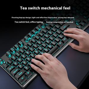 Toptan tam boy mekanik hissediyorum oyun klavye Mouse Suite RGB arkadan aydınlatmalı USB arayüzü aydınlık tasarım bilgisayar dizüstü - Product Image 2