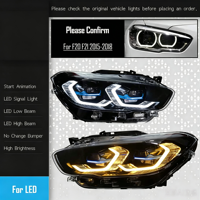 Pour Série 1 F20 2015-2019, modification des phares laser M4 avec LED bicolores Golden Eyes 6000K 6000 Lumens 12V