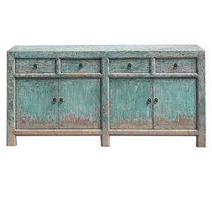 خزانة جانبية خشبية ريفية عتيقة مطلية يدويًا من الصين - Product Image 1