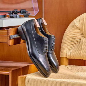 Chaussures Oxford habillées en cuir véritable pour hommes, style britannique, grandes tailles, respirantes, à enfiler, pour l'automne et les mariages - Product Image 4