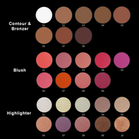 Poudre de visage de luxe personnalisable, blush et palette de bronzant, palette de blush vegan, marque privée