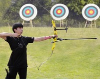 Ensemble d'arc recurve Sanlida Miracle X9 66/68/70" 14-54lbs, poids de tirage réglable, arc multicolore pour le tir sur cible et la chasse