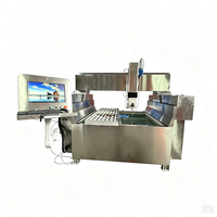 PMT Petite machine de découpe jet d'eau CNC à portique, facile à installer, abrasive, 1500*1500mm, mini machine de découpe jet d'eau