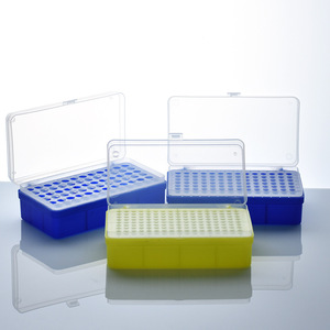 Caja de plástico Jingchuang para tubos de centrífuga de 0.2ml con tapa abatible, estuche de almacenamiento para tubos PCR, contenedor de laboratorio con tapa para tubos de centrífuga - Product Image 2