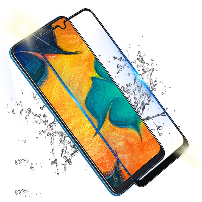 Закаленное стекло 9D для Samsung A20 A30 A40 A50 A60 A70 A80, защитная пленка для экрана с полным покрытием экрана телефона