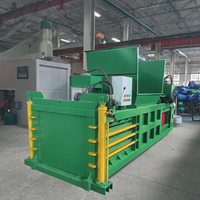 Presse à balles horizontale hydraulique Machine de recyclage du carton Déchiqueteuse de papier en plastique rigide Presse à balles en carton