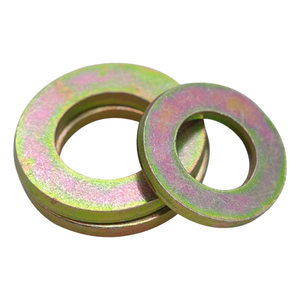 Rondelle plate en acier au carbone zingué jaune, dureté 100HV, M3 <span class=keywords><strong>à</strong></span> M48, joint simple épaissi et agrandi pour fixation industrielle - Product Image 3