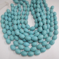 15*20mm Big blue Stone turquoise Oval shape Loose stone styles choice Gemstone Chips natural stone jewelry