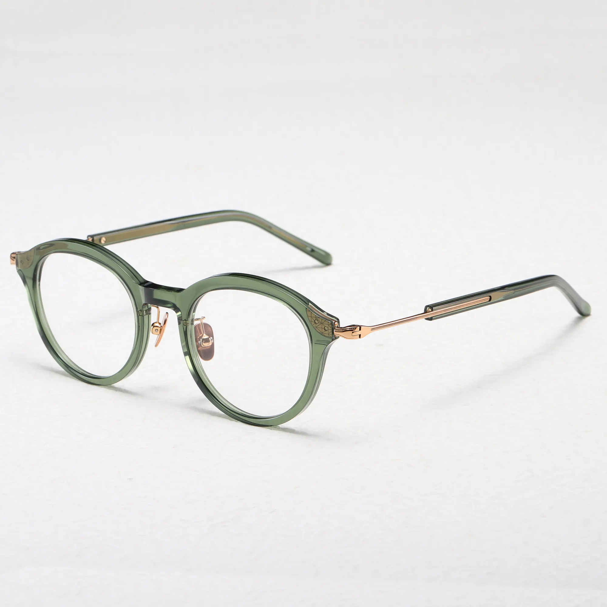 Benyi女性ラウンド光学フレーム超高品質手作り日本ブランド眼鏡光学メガネ